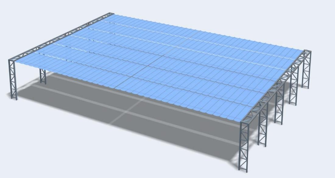 estrutura de pérgola hdpe retrátil