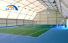 Barraca de telhado da quadra de basquete modular-perfeita para partidas pop-up e assentos de público