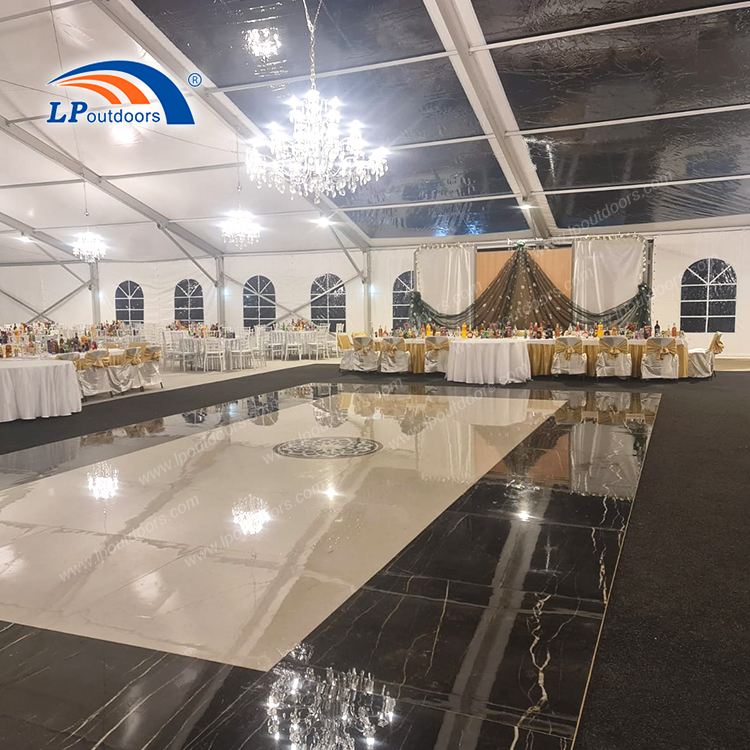 barraca misturada luxuosa do famoso da parede de vidro de 20m para eventos de 1000 pessoas