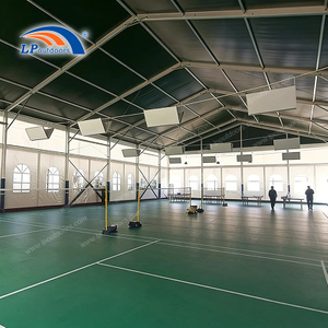 Cobertura de quadra de badminton com estrutura de alumínio e solução para estádio