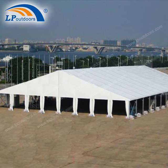 Construção de tenda de alumínio para armazém portátil com grande espaço de armazenamento