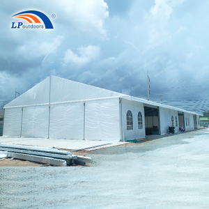 Tenda industrial temporária branca de 20M como armazém com paredes sanduíche