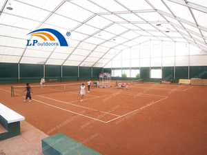  Tenda esportiva poligonal com estrutura de alumínio para construção temporária para quadra de tênis ao ar livre