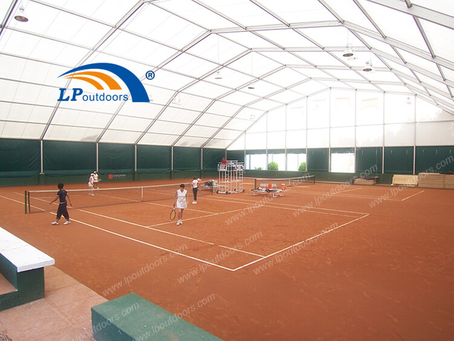  Tenda esportiva poligonal de estrutura de alumínio para construção temporária para quadra de tênis ao ar livre