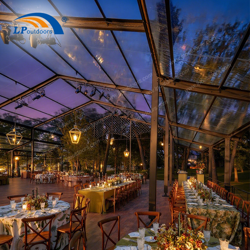 2025 Elegante PVC Black Atrium Wedding & Event Tent