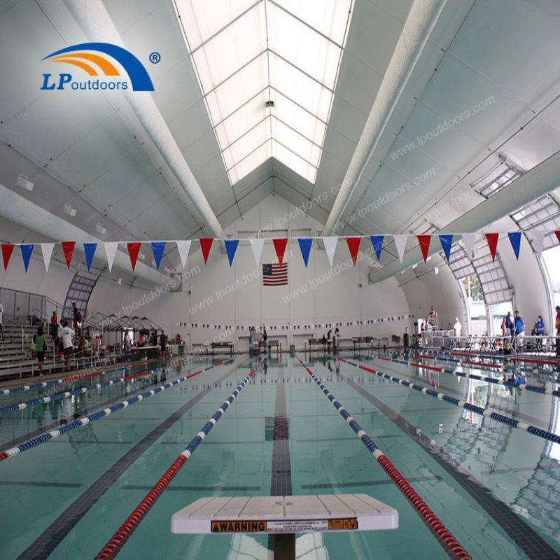 Cobertura de piscina curva de alumínio durante todo o ano