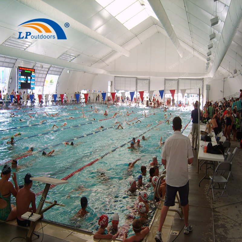 Cobertura de piscina curva de alumínio durante todo o ano