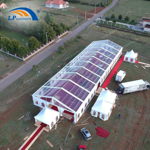 Tenda de evento de alumínio transparente para eventos de 500 pessoas ao ar livre para casamento ou festival