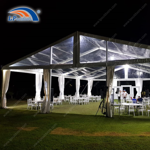 Tenda para festas transparente ao ar livre com telhado de PVC transparente de 1200 gs² para restaurante