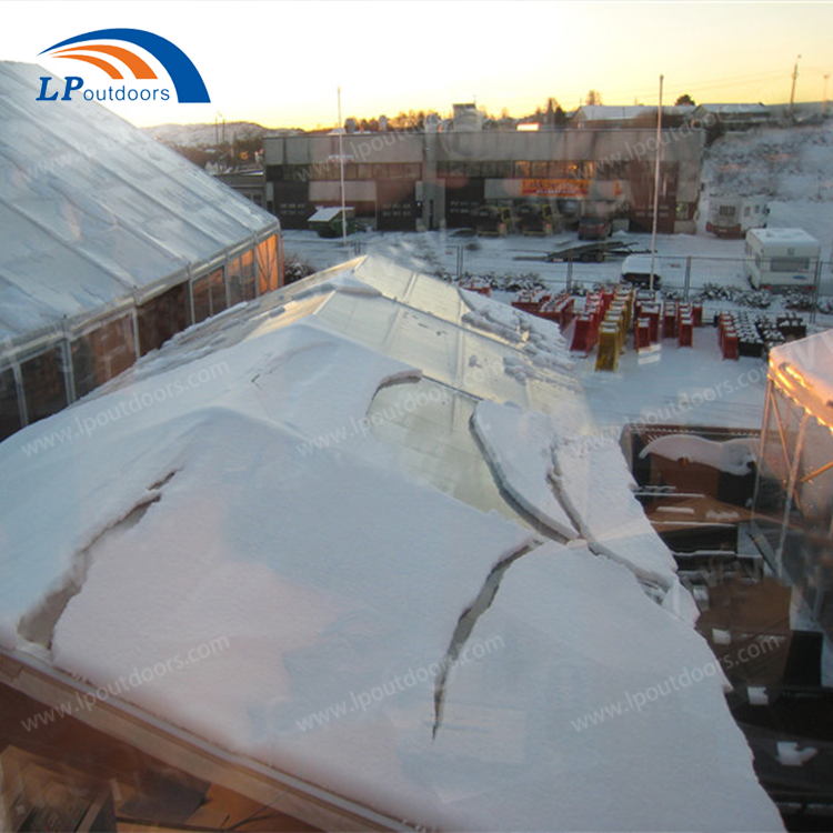 Estrutura de armazém de alumínio industrial com carga de neve pesada para climas frios