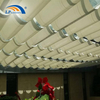 Pérgola retrátil de HDPE comercial para terraços de hospitalidade