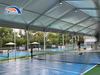 Cobertura comercial para quadra de pickleball ao ar livre