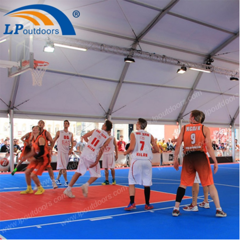 Tenda de quadra de basquete coberta