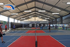 Estrutura de sombra padrão do tamanho da quadra de pickleball