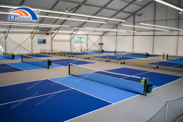 Estrutura de sombra padrão do tamanho da quadra de pickleball