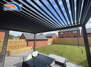 Guarda-sol de luxo de alta qualidade, gazebo de metal e alumínio, pérgula bioclimatique de luxo com telhado