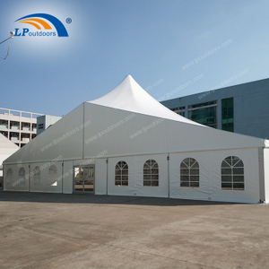 Tenda de letreiro misto de luxo com estrutura de alumínio ao ar livre para evento de festa