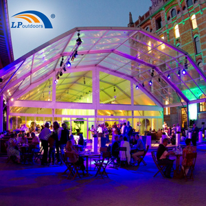 Tenda de festa de polígono grande com estrutura de alumínio de alta qualidade para casamento