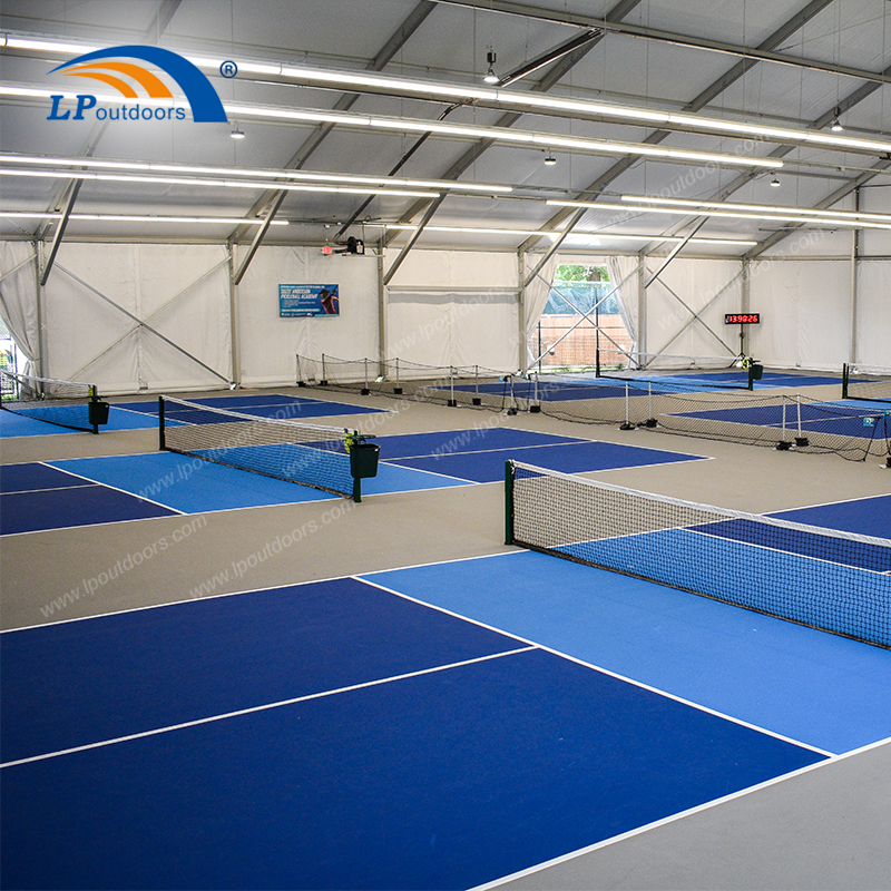 Soluções profissionais de pickleball para arena modular para todos os climas
