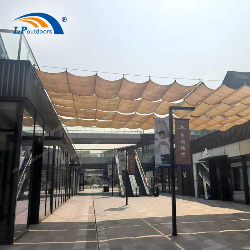 HDPE retrátil durável para pérgola para o pátio ao ar livre Relax Shade and Style