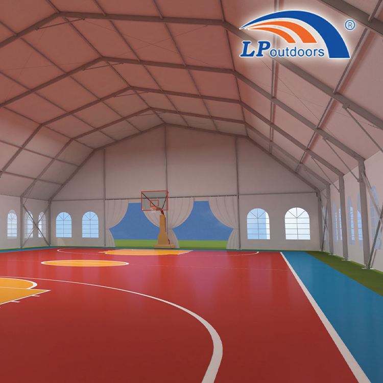 Edifício de salão de basquete poligonal de alto afastamento