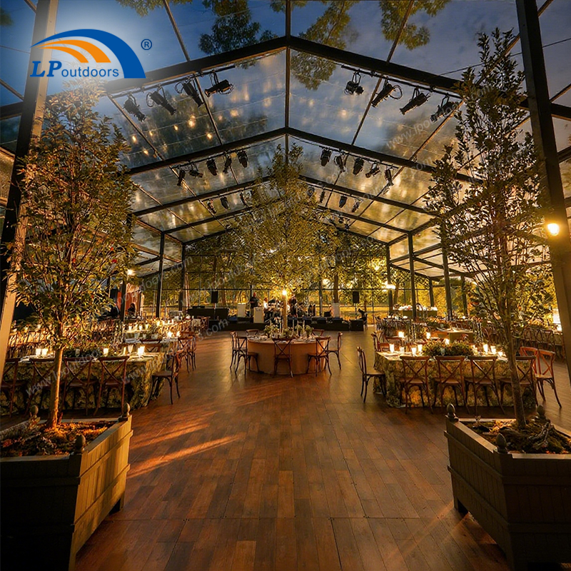 2025 Elegante PVC Black Atrium Wedding & Event Tent