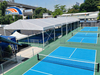 Cobertura comercial para quadra de pickleball ao ar livre