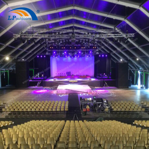 Barraca poligonal de alumínio com estrutura temporária à prova d'água grande para evento de festa musical ao ar livre