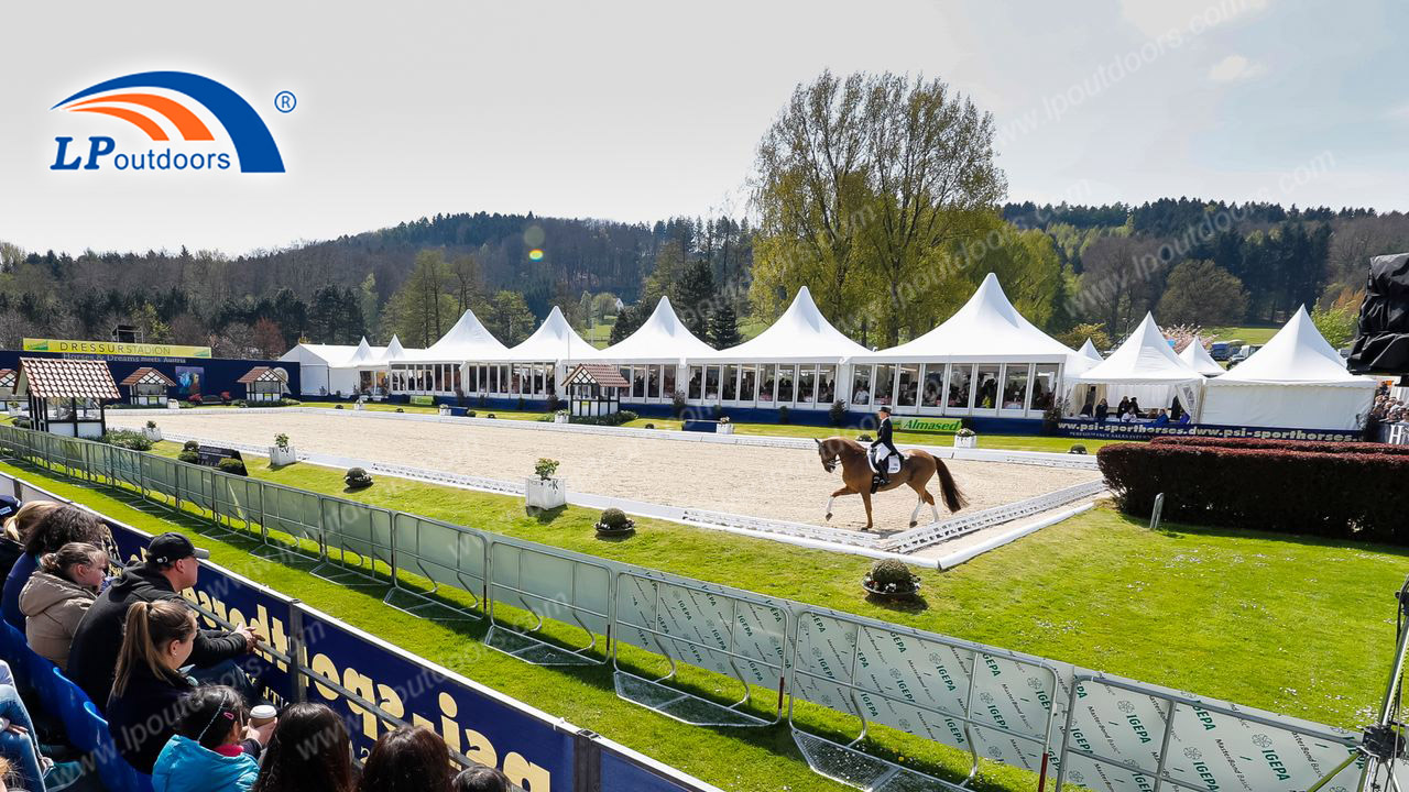 Tenda para eventos equestres de pagode | Rider Lounge e cobertura para espectadores