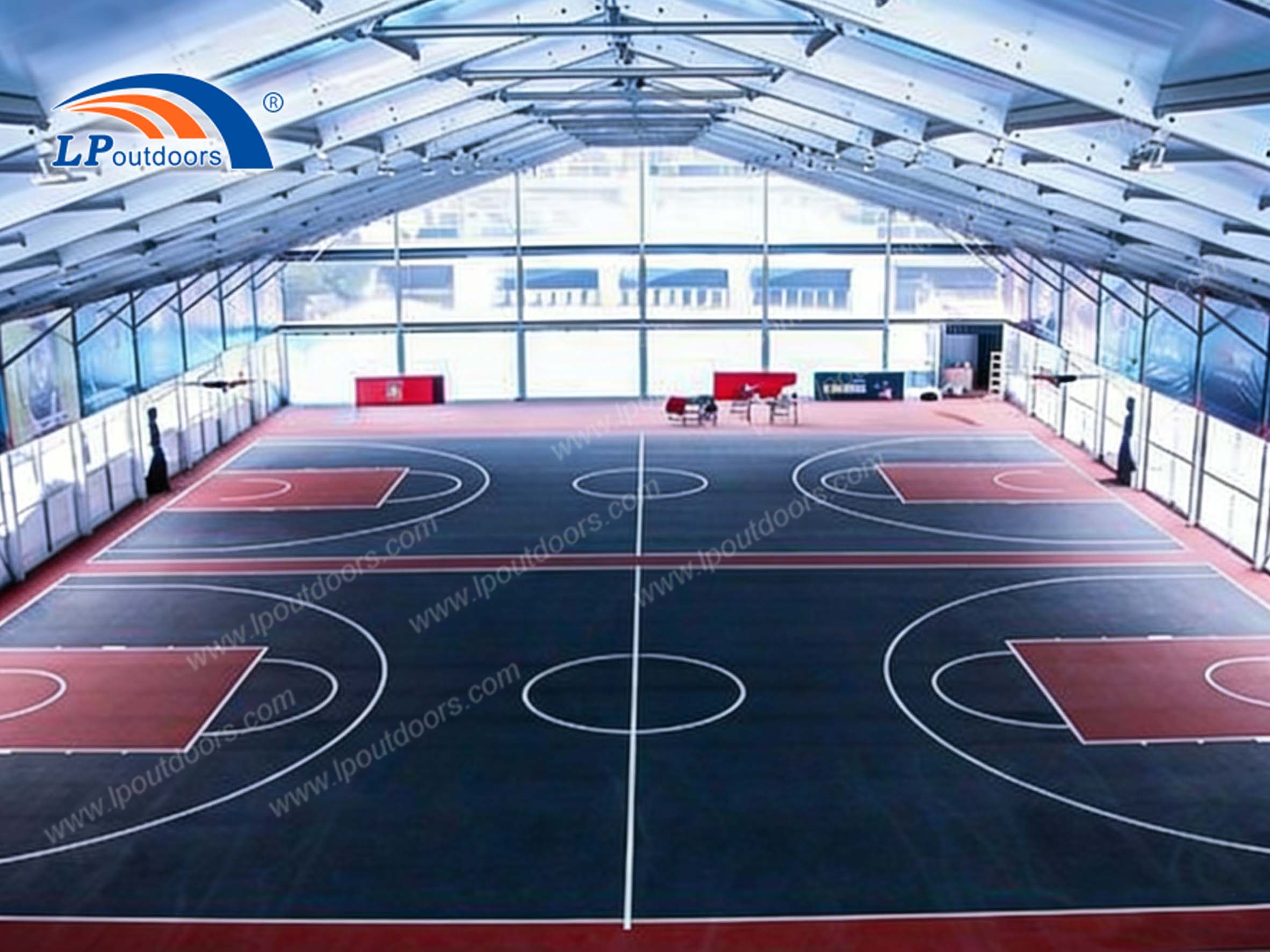 Melhor estrutura de sombra para quadra de basquete para todos os climas