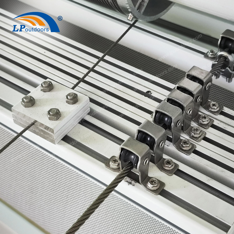 HDPE pérgola retrátil como abrigo do seu jardim