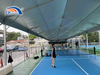 Cobertura comercial para quadra de pickleball ao ar livre